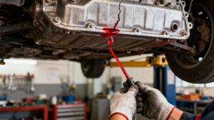 transmission fluid leak leaking pan