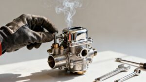 backfiring through carburetor carburetor smoking