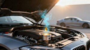 car burning oil fast burning oil