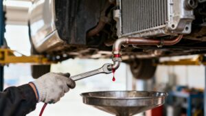 transmission cooling lines leaking fluid leak