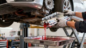 transmission fluid pan fluid change