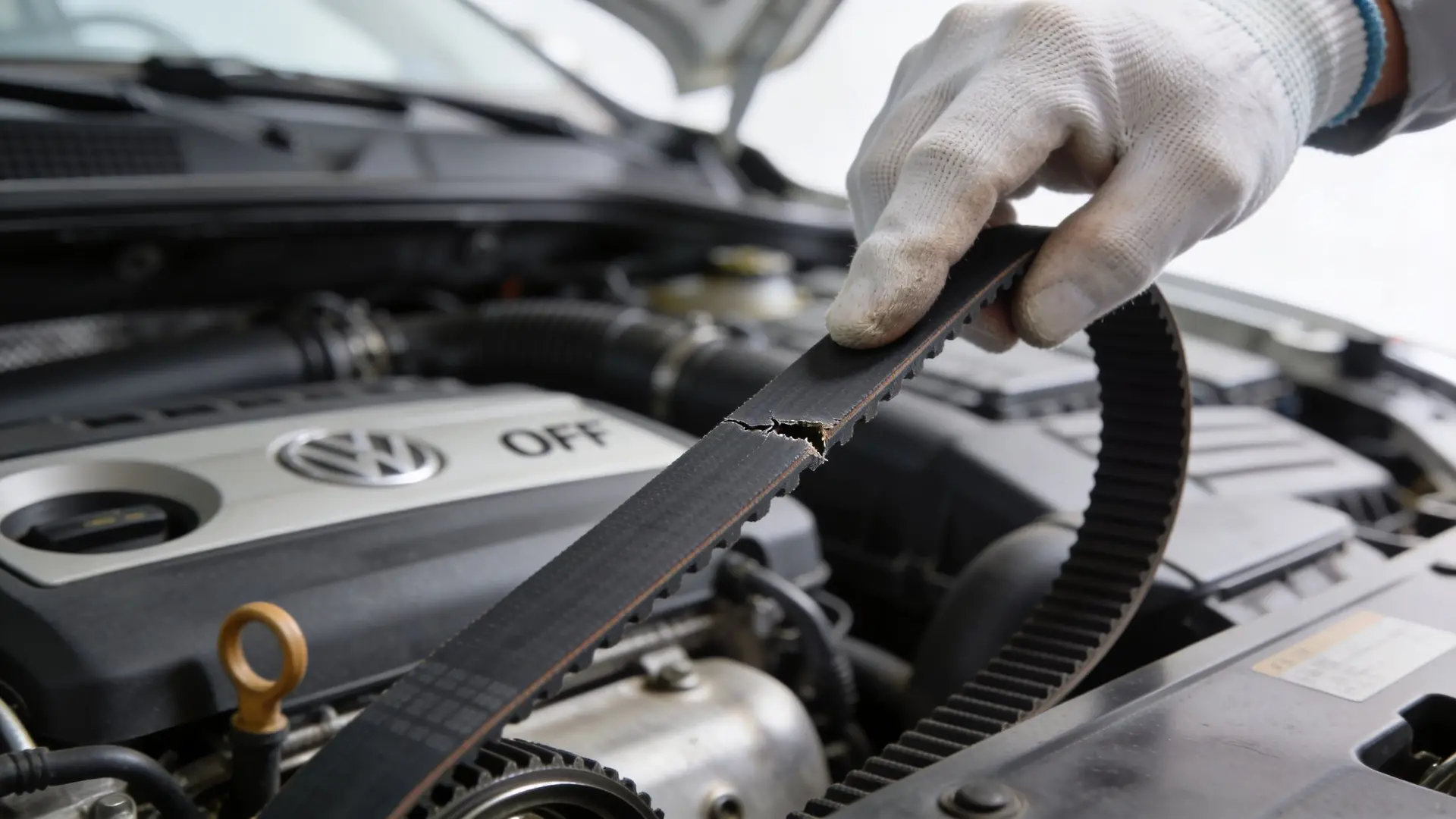 A mechanic holding a damaged car <a href=
