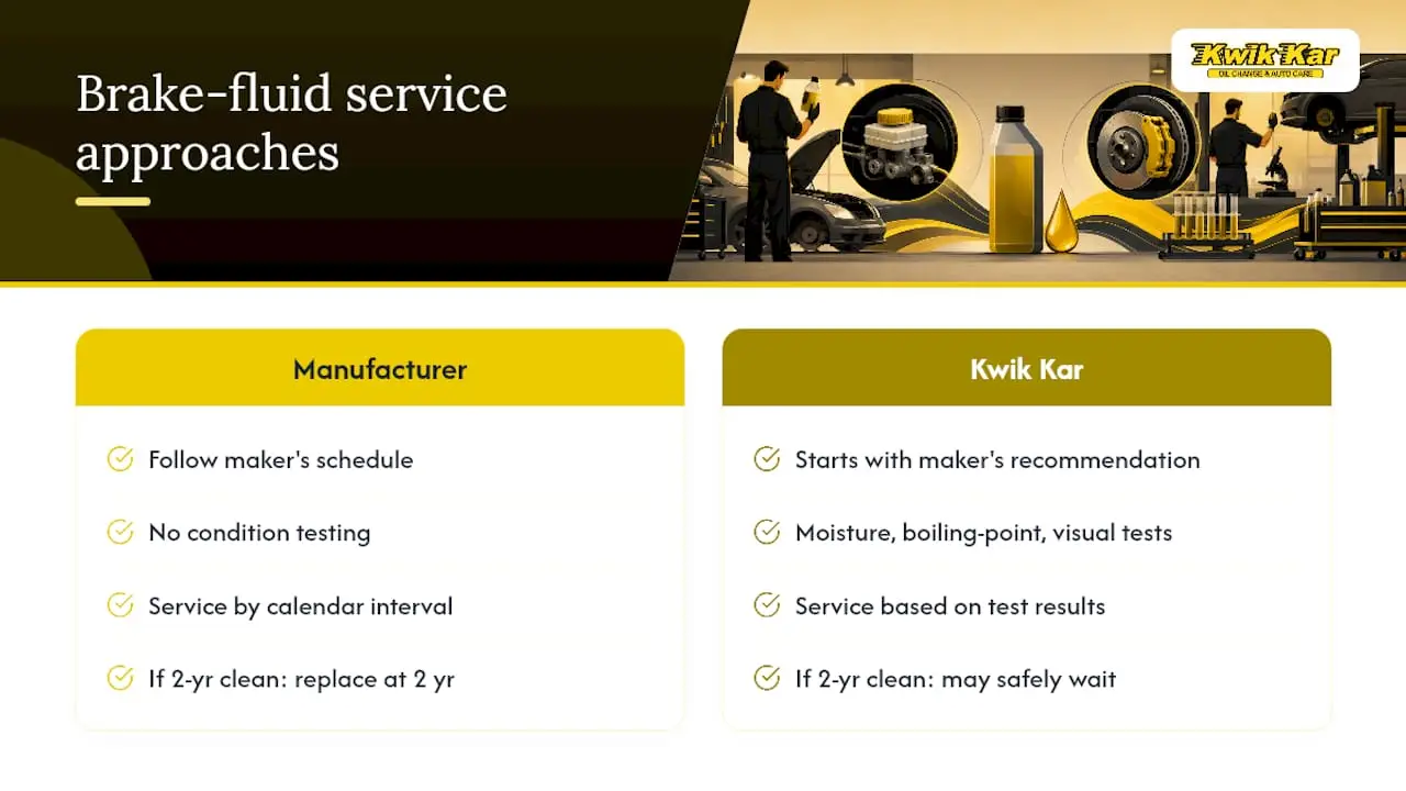 How Kwik Kar Approaches Brake Fluid Service — overview diagram
